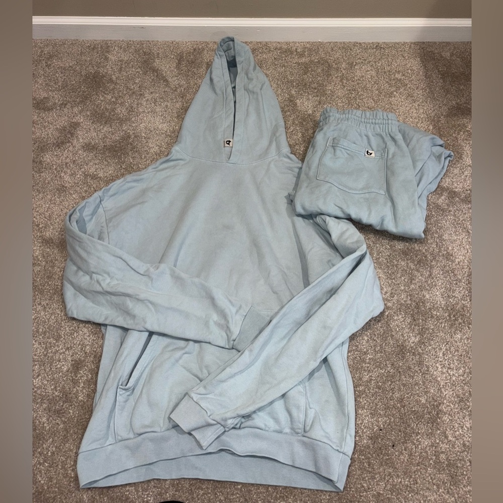 Thirty Years Light Blue Hoodie and Sweatpants Set
